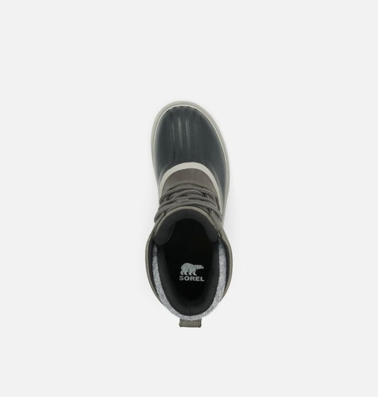 Sorel Dam Gummistövlar Grå/Svarta - Slimpack™ Iii Lace Duck Mid - WBE-087491